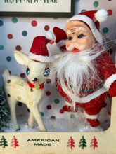 Load image into Gallery viewer, Franke Box with Flocked Santa + White Deer