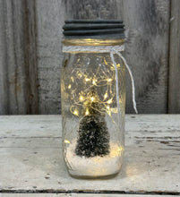Load image into Gallery viewer, Slim Coffee Jar with Glittered Tree
