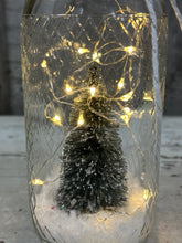 Load image into Gallery viewer, Slim Coffee Jar with Glittered Tree