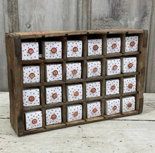 Load image into Gallery viewer, Holiday Dot + Bingo Pieces in 7 Up Crate Calendar