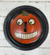 Load image into Gallery viewer, Jack O'Lid 3: Black Lid with White Eyes