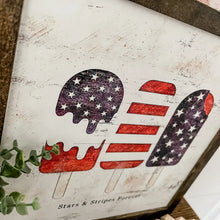 Load image into Gallery viewer, 4th of July Popsicles Sign: 10x10 Inches
