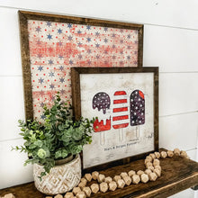 Load image into Gallery viewer, 4th of July Popsicles Sign: 10x10 Inches
