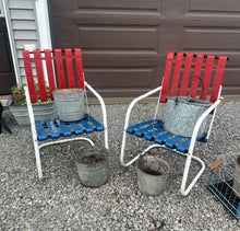 Load image into Gallery viewer, Set of 2 All-American Metal Lawn Chairs {LOCAL PICK UP ONLY}
