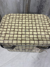 Load image into Gallery viewer, Basket Weave Metal Picnic Basket
