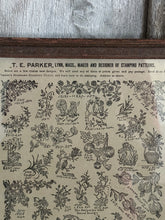 Load image into Gallery viewer, T.E. Parker Stamping Patterns - from antique magazine

