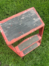 Load image into Gallery viewer, Red Metal Step Stool {LOCAL PICK UP ONLY}
