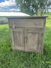 Load image into Gallery viewer, Taupe Milk Paint Washed Cupboard {LOCAL PICK UP ONLY}
