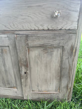 Load image into Gallery viewer, Taupe Milk Paint Washed Cupboard {LOCAL PICK UP ONLY}
