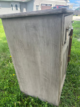 Load image into Gallery viewer, Taupe Milk Paint Washed Cupboard {LOCAL PICK UP ONLY}
