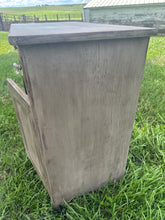Load image into Gallery viewer, Taupe Milk Paint Washed Cupboard {LOCAL PICK UP ONLY}
