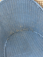 Load image into Gallery viewer, Blue Wicker Chair and Table
