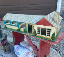 Load image into Gallery viewer, Red, White, and Blue Dollhouse {LOCAL PICK UP ONLY}
