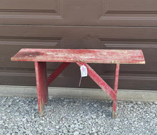 Load image into Gallery viewer, Crusty Red Bench {LOCAL PICK UP ONLY}
