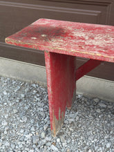 Load image into Gallery viewer, Crusty Red Bench {LOCAL PICK UP ONLY}
