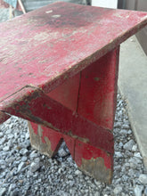 Load image into Gallery viewer, Crusty Red Bench {LOCAL PICK UP ONLY}
