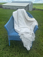 Load image into Gallery viewer, White Chenille Blanket

