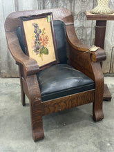 Load image into Gallery viewer, Black Leather (?) Chair  {LOCAL PICK UP ONLY}
