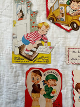 Load image into Gallery viewer, Vintage Valentine Set 8) Couples/Cut-outs/Windows
