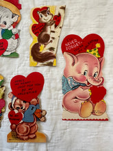 Load image into Gallery viewer, Vintage Valentine Set 9) Baby Animals
