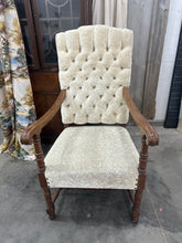 Load image into Gallery viewer, Cream Velvet Chair {LOCAL PICK UP ONLY}
