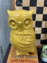 Load image into Gallery viewer, Golden Yellow Ceramic Owl
