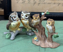 Load image into Gallery viewer, 2 Small Owl Figurines {with a few chips}
