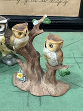 Load image into Gallery viewer, 2 Small Owl Figurines {with a few chips}
