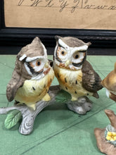 Load image into Gallery viewer, 2 Small Owl Figurines {with a few chips}
