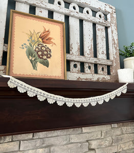Scalloped Vintage Lace Garland