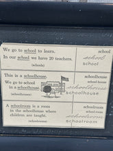Load image into Gallery viewer, School Terms from Book Page in Upcycled Frame
