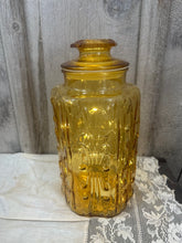 Load image into Gallery viewer, Amber Jar w/Lid {LE Smith brand?}
