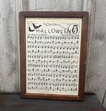 Load image into Gallery viewer, Halloween Song in Frame
