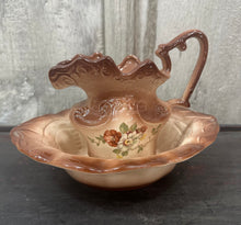Load image into Gallery viewer, Brown Pitcher + Basin
