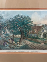 Load image into Gallery viewer, American Homestead Autumn, Currier and Ives print
