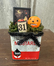 Load image into Gallery viewer, Ghost in Frame with Jack on Mustard Tin

