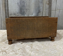Load image into Gallery viewer, Wooden Box on Pedestal Feet
