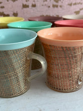 Load image into Gallery viewer, Pastel Basketweave Coffee Cups
