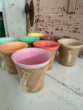 Load image into Gallery viewer, Pastel Basketweave Coffee Cups
