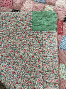 Pink/Multi Colored Quilt