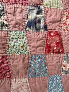 Pink/Multi Colored Quilt