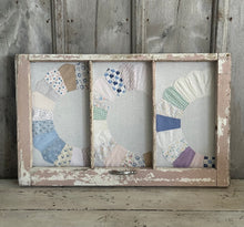 Load image into Gallery viewer, Pink 3-Pane Window w/Vintage Quilt {LOCAL PICK UP ONLY}
