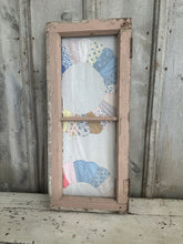 Load image into Gallery viewer, 2-Pane Chippy Pink Window w/Quilt {LOCAL PICK UP ONLY}
