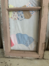 Load image into Gallery viewer, 2-Pane Chippy Pink Window w/Quilt {LOCAL PICK UP ONLY}
