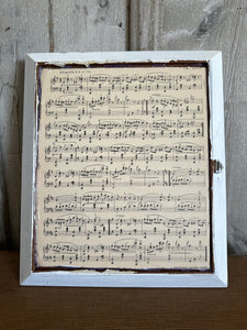 Vintage Fabric Piece in Frame: Amazing Grace