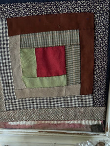 Log Cabin Quilt Piece