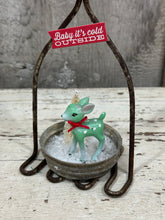 Load image into Gallery viewer, Baby, It&#39;s Cold Outside Masher (green reindeer)
