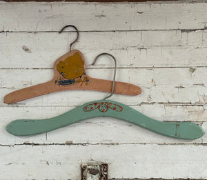 Wooden Hangers, Set of Two
