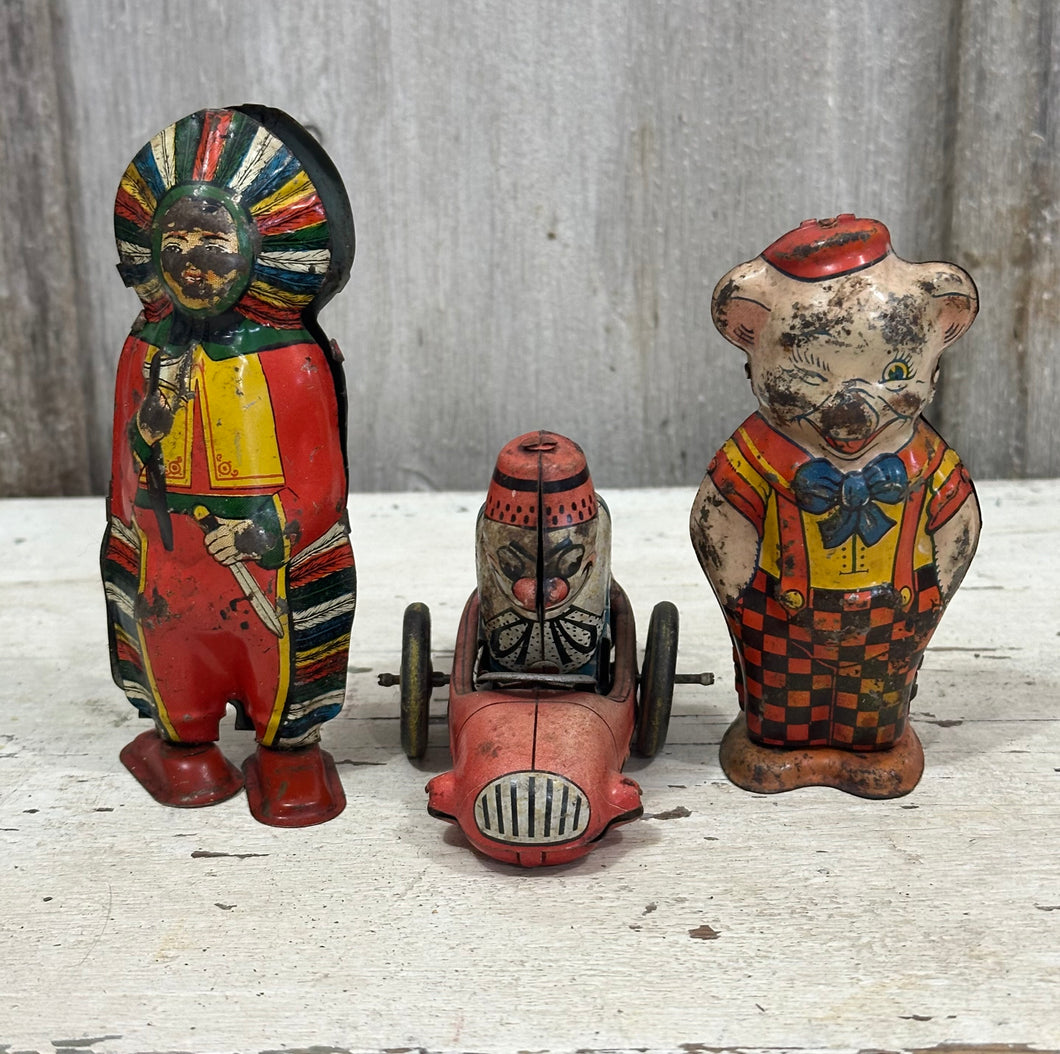 Rusty toys, Set of Three