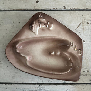 "Dad" Western/Horse Ash Tray, dated 1966